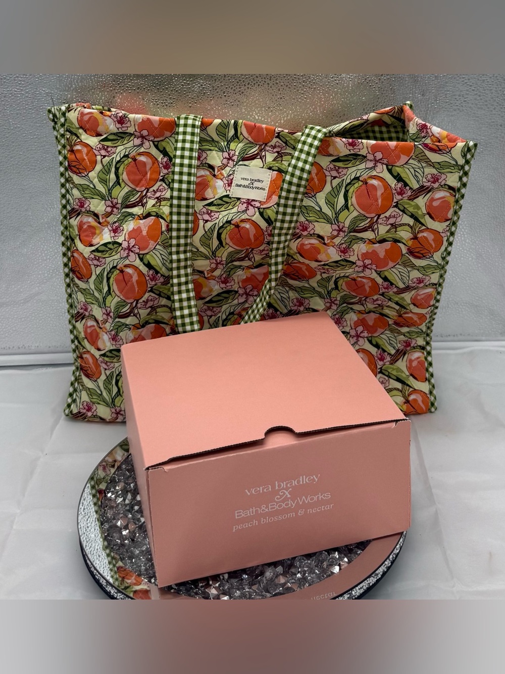 Vera Bradley Peach Blossom & Nectar Bath & Body Gift Set- 6 piece set - Picture 2 of 3